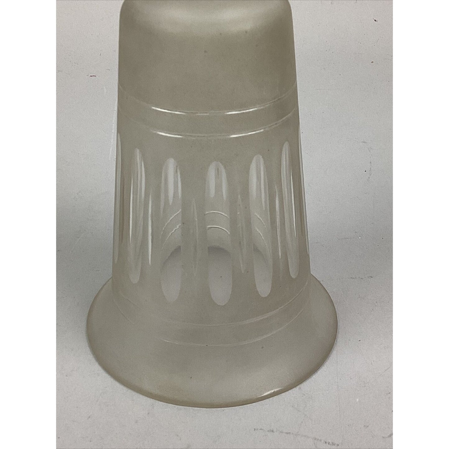 Vintage Frosted Glass Lampshade Light Cover - 5 7/8”L