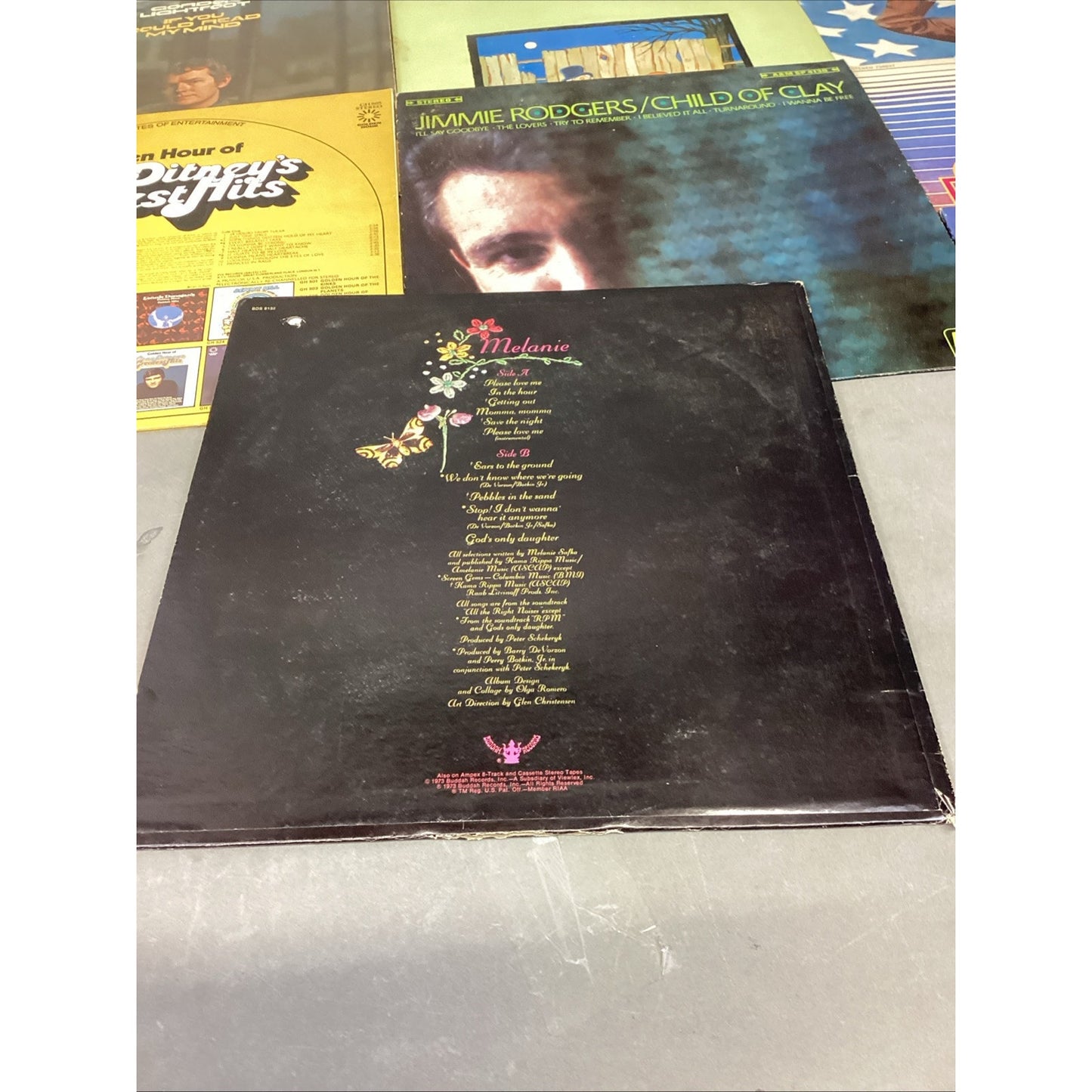 Mixed Lot Of 10 Vintage LP’s - Cat Stevens, Jimmie Rodgers, Gordon Lightfoot