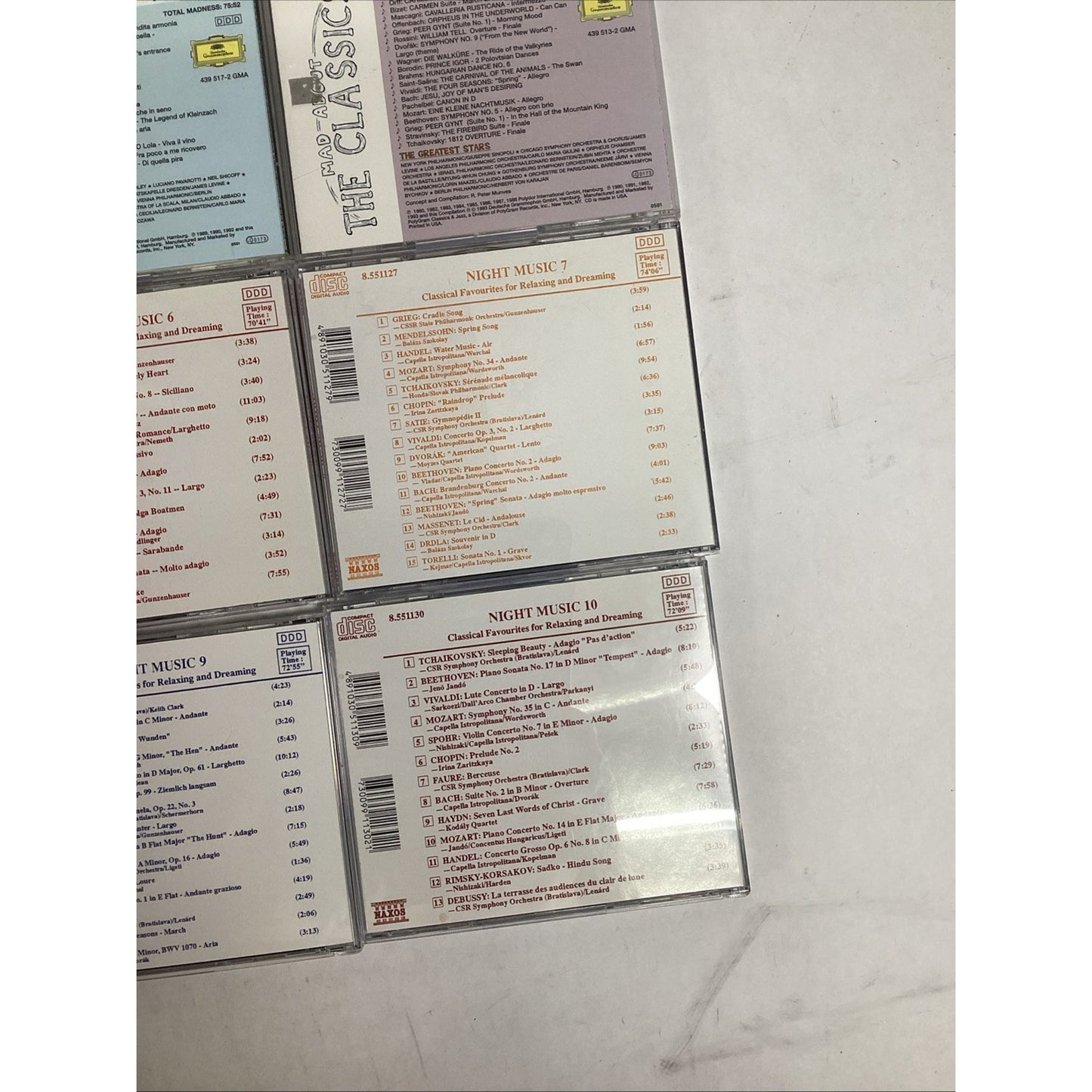 Lot Of 12 CDs - Bernstein, Night Music 6-10, Enrique Chia, Dvorak Symphony