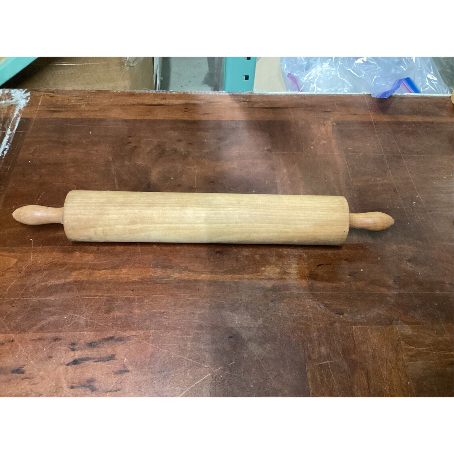 Set Of 2 Vintage Bakers Rolling Pins - Medium & Large