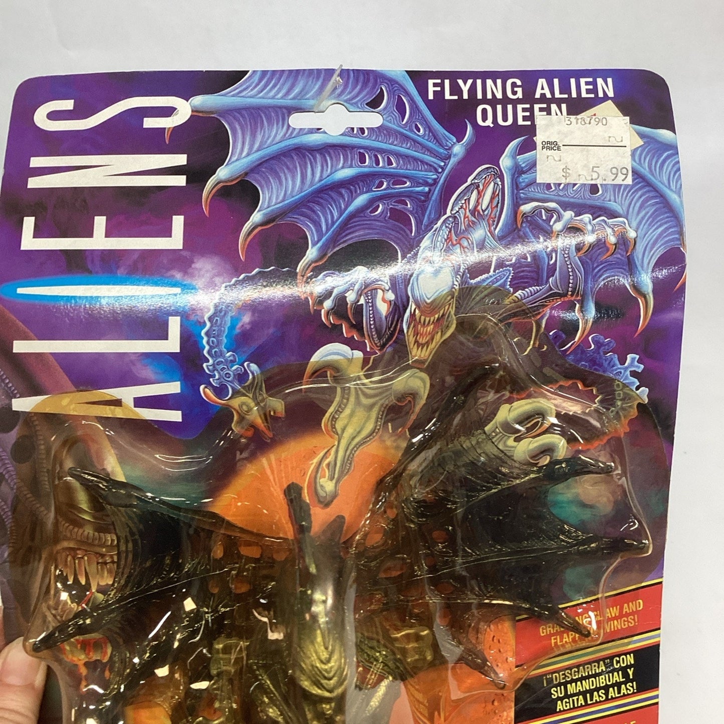 Vintage Rare NOS 1992 Flying Alien Queen Action Figure Foreign Version