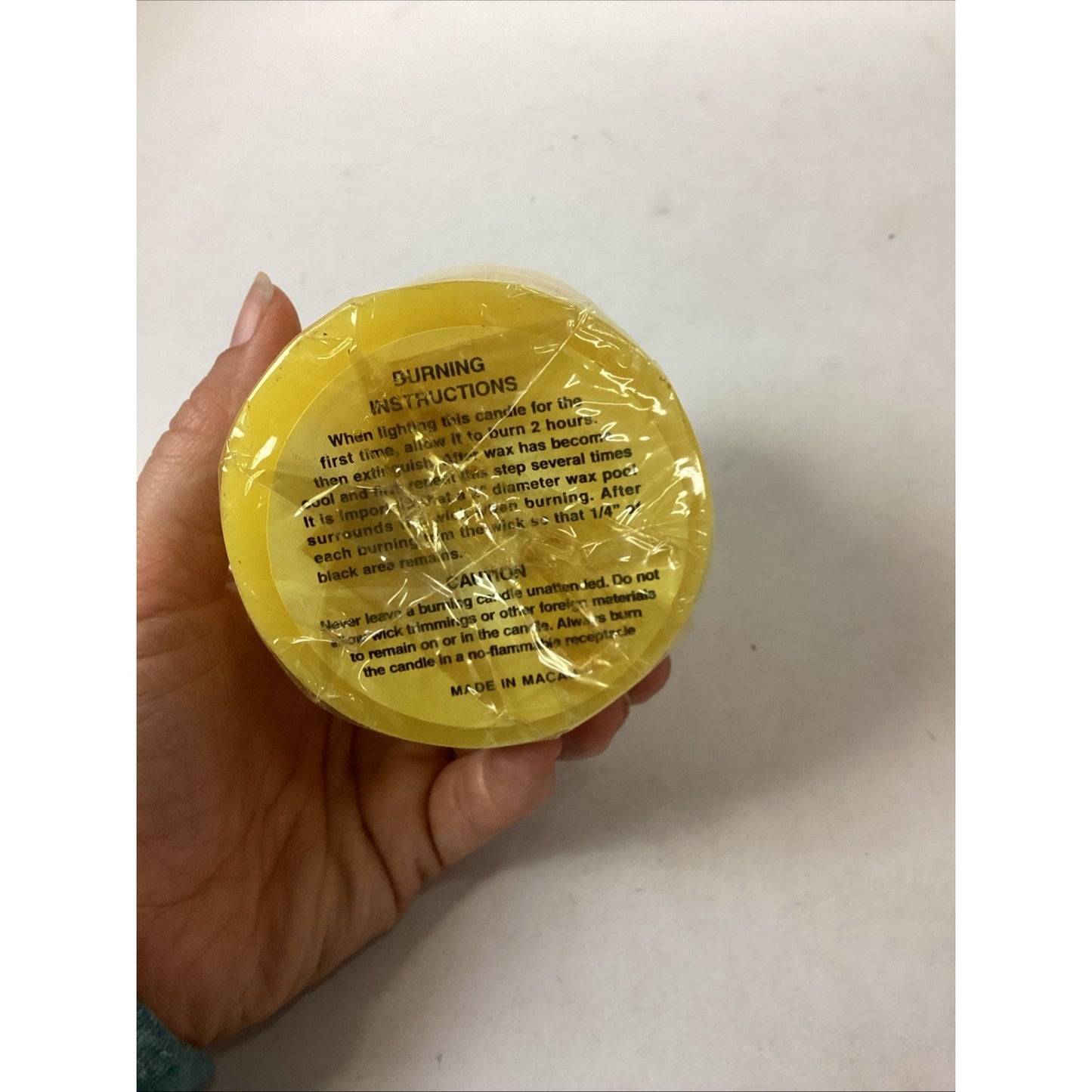 Vintage Liz Claiborne Yellow Candle - Sealed