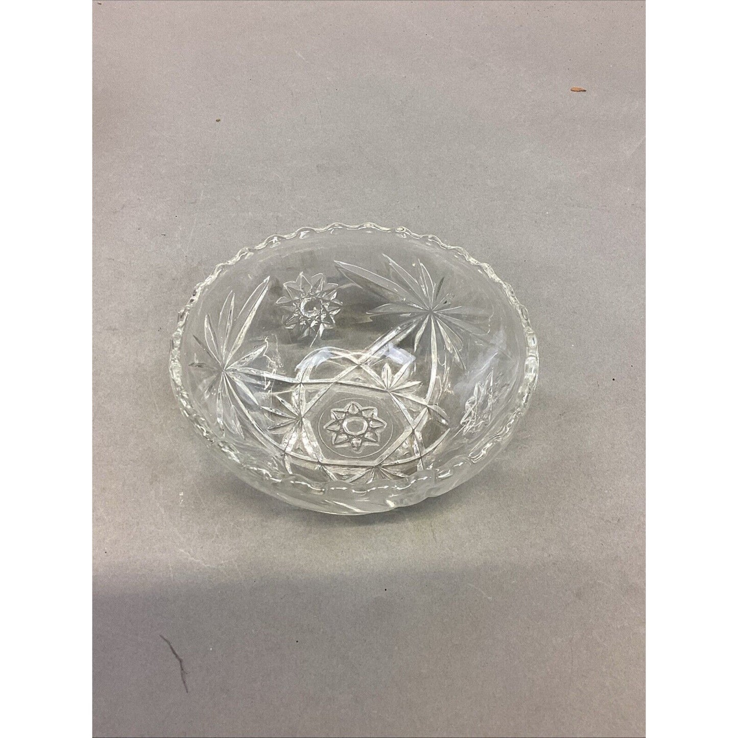 Set Of 3 Vintage Anchor Hocking Glass Star Of David Bowls