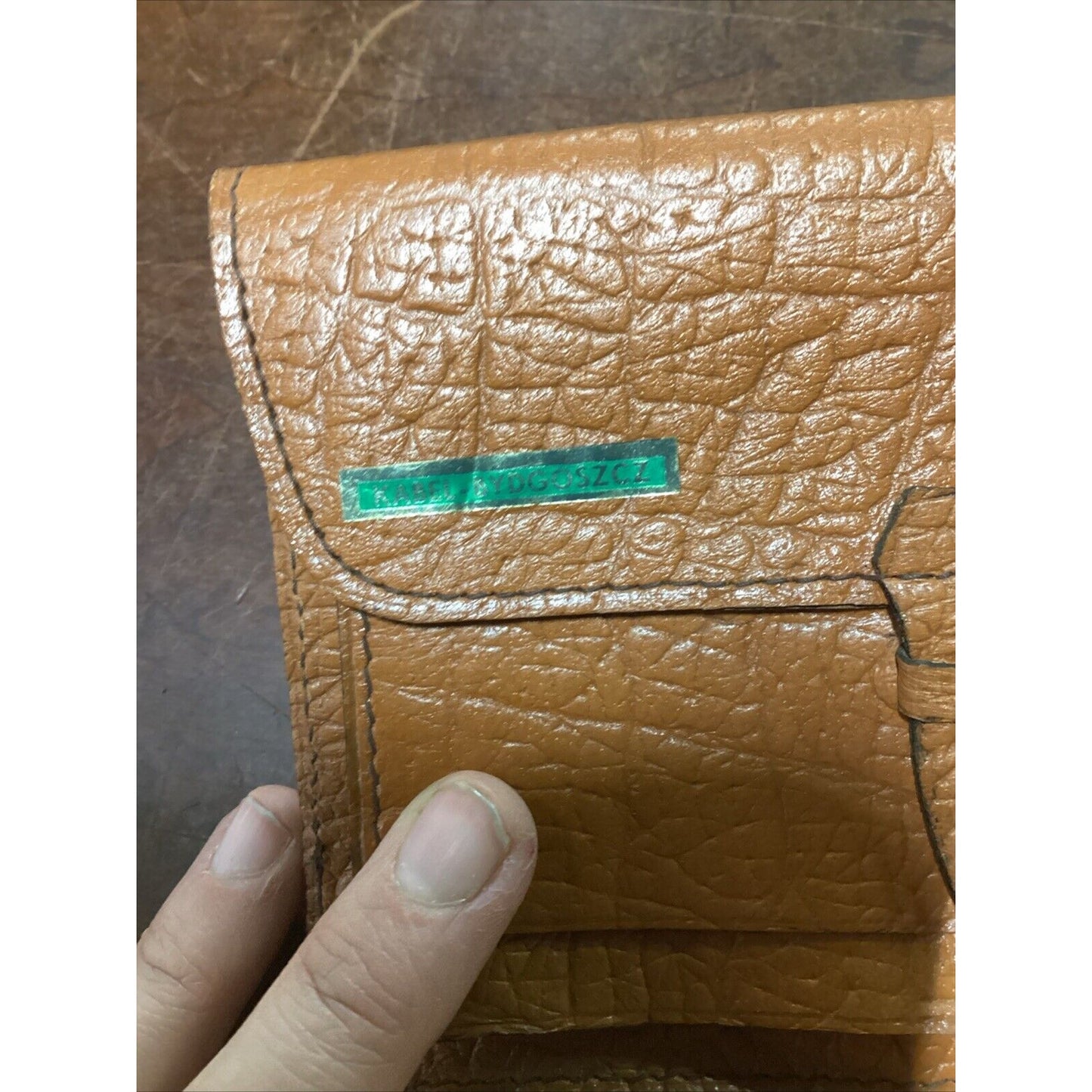 Vintage Kabel Bydgoszcz Brown Leather Wallet