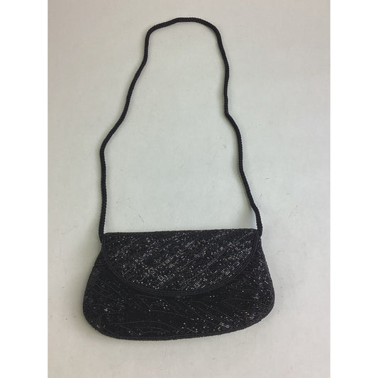 Vintage Jerome’s Black Beaded Purse Crossbody Bag - Made In Korea