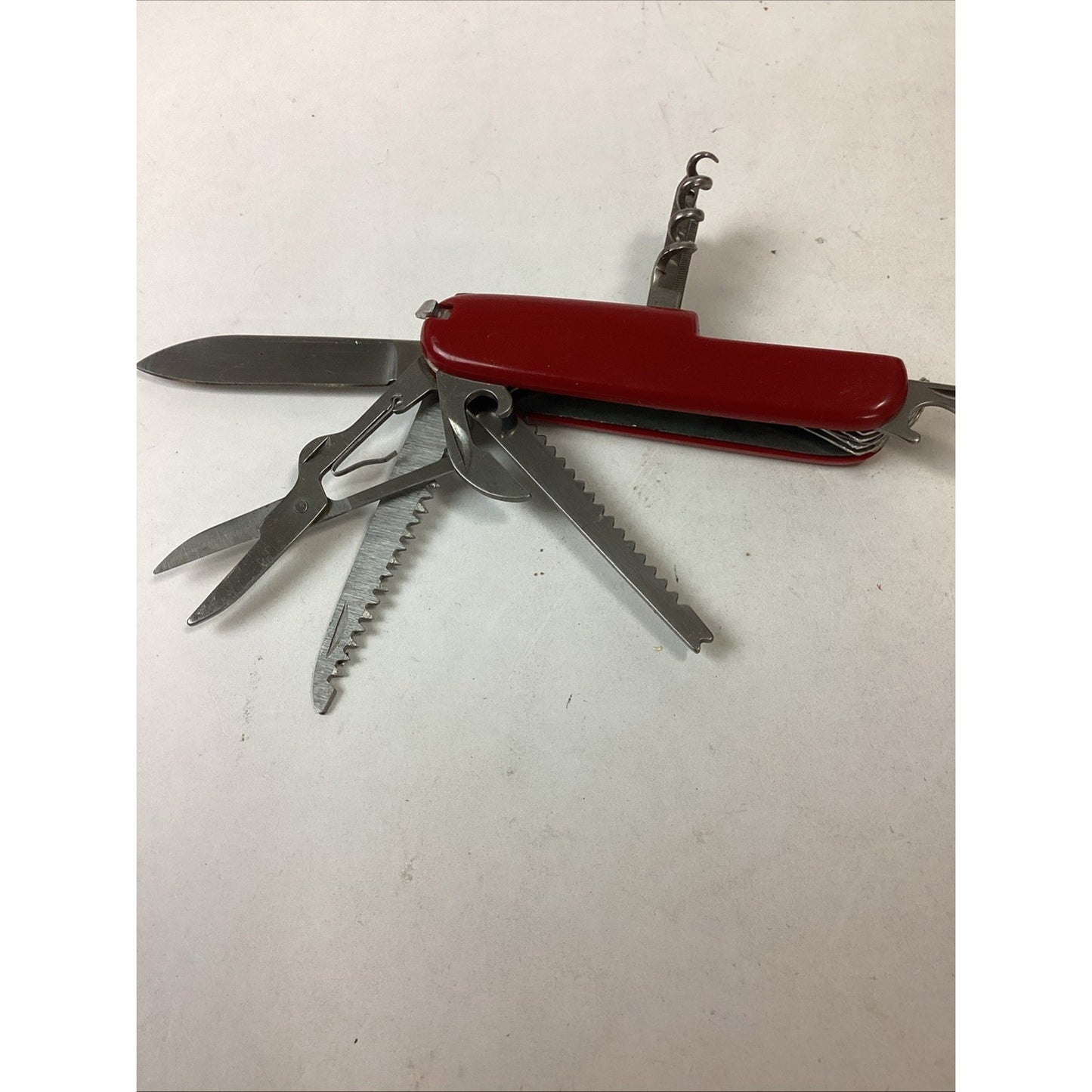 Vintage Stainless Steel Red Army Camping Multi-Tool With 11 Tools