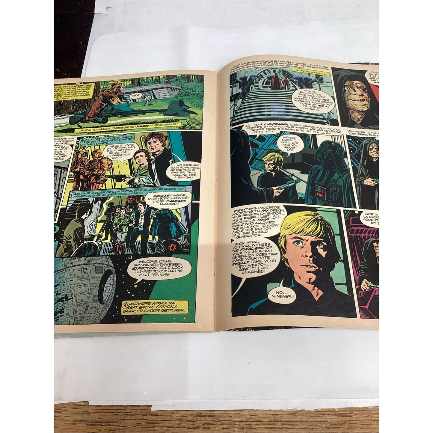 Star Wars Return Of The Jedi Comic Book & Empire Strikes Back Magazine