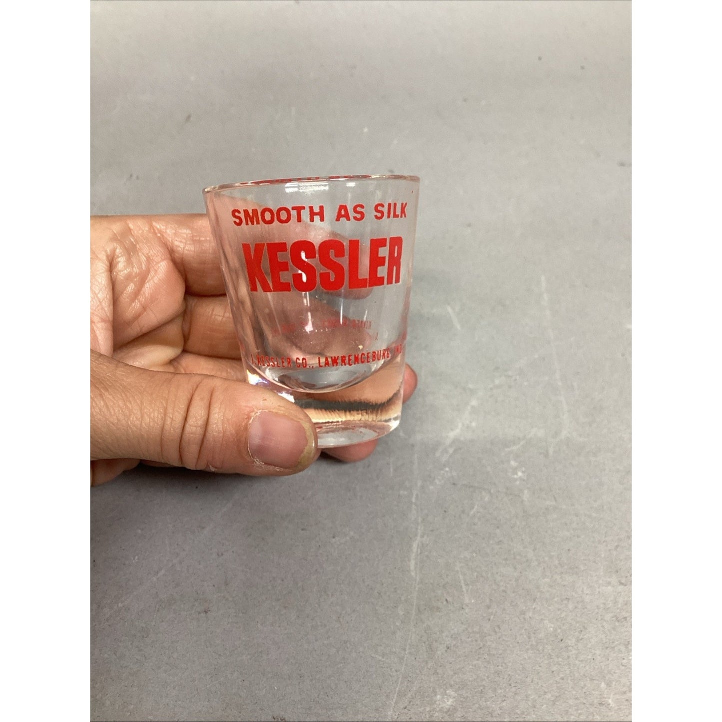 1 Vintage Glass Beer Mug With 5 Shot Glasses