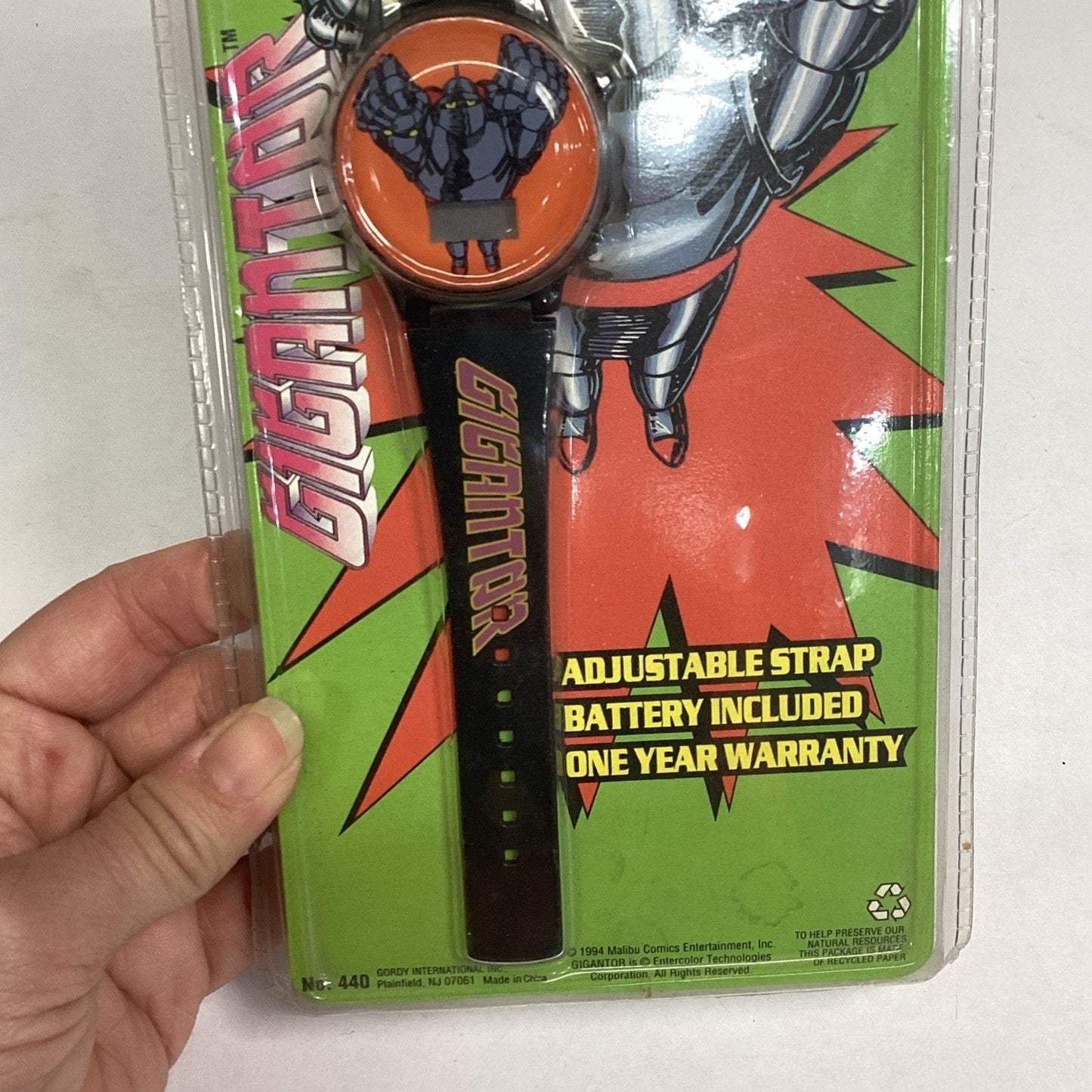 Set Of 2 Vintage 1994 Gordy Time Gigantor The Space Robot Digital Quartz - New