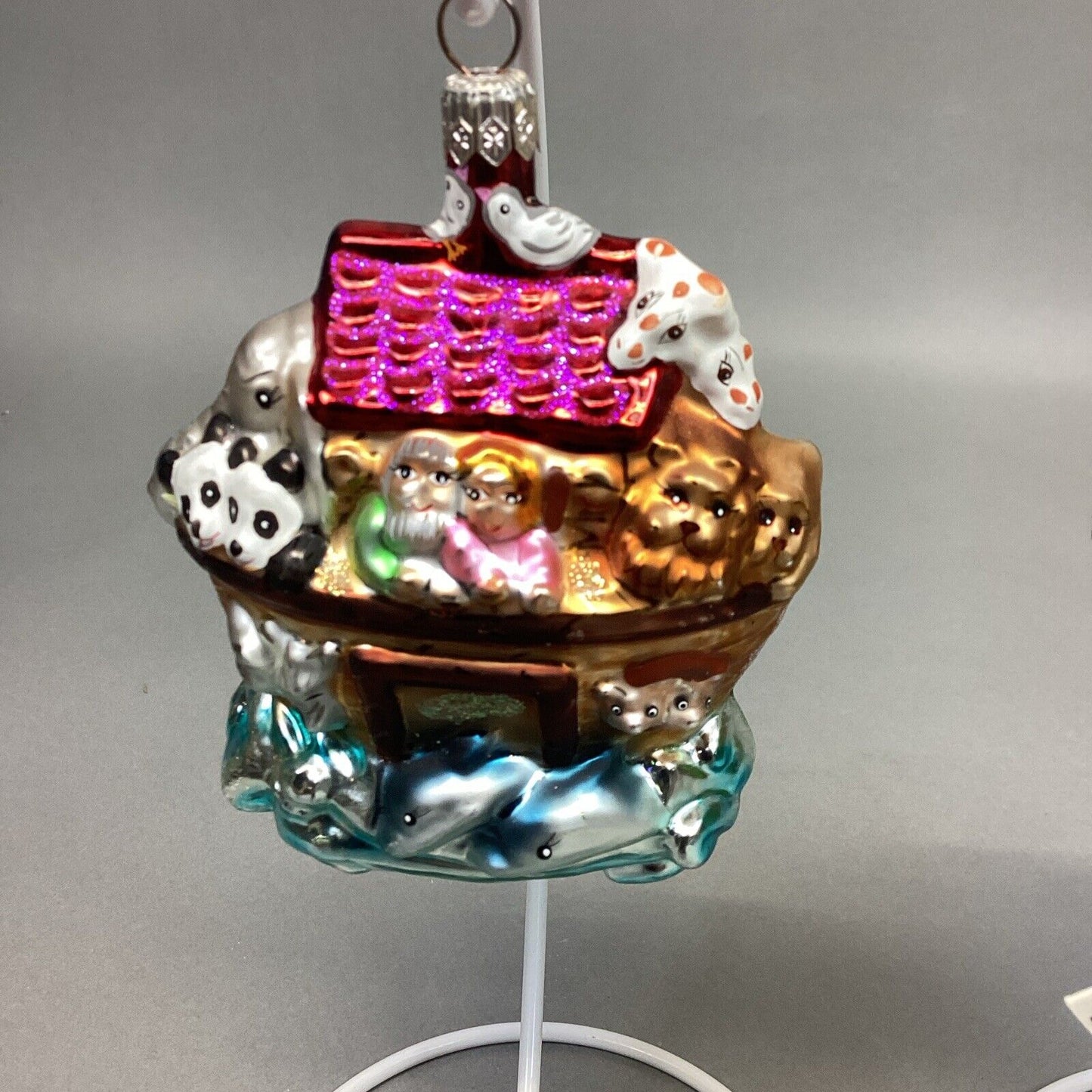 Christopher Radko And Kurt Adler Noah’s Ark Glass Ornaments