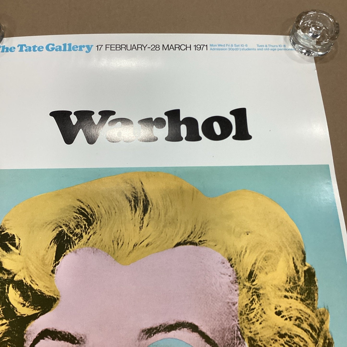 Andy Warhol Tate Gallery Marilyn Monroe Poster Art Print - 30x20” Misprint