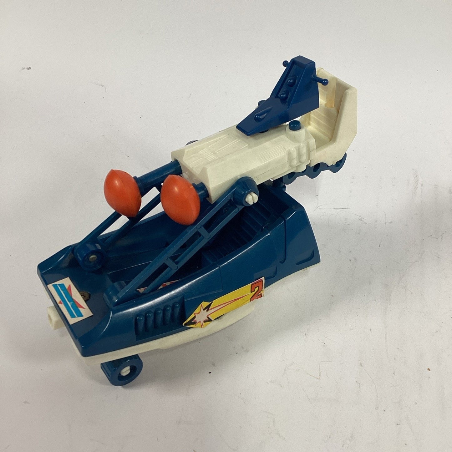 Vtg Micronauts HYDRA vehicle original 1977 Mego blue car W/ Weapons - Dmg Wheels