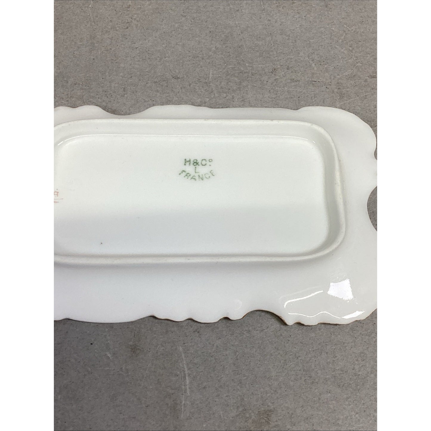 T&V Limoges Serving Dish & H&C L Dish - Made in France