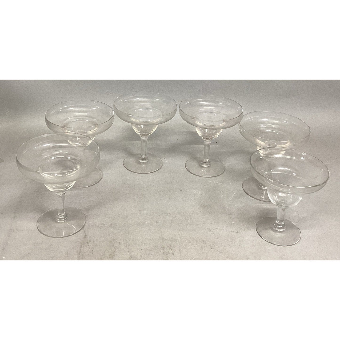 Lot Of 6 Margarita Glasses With 3 Other Glasses