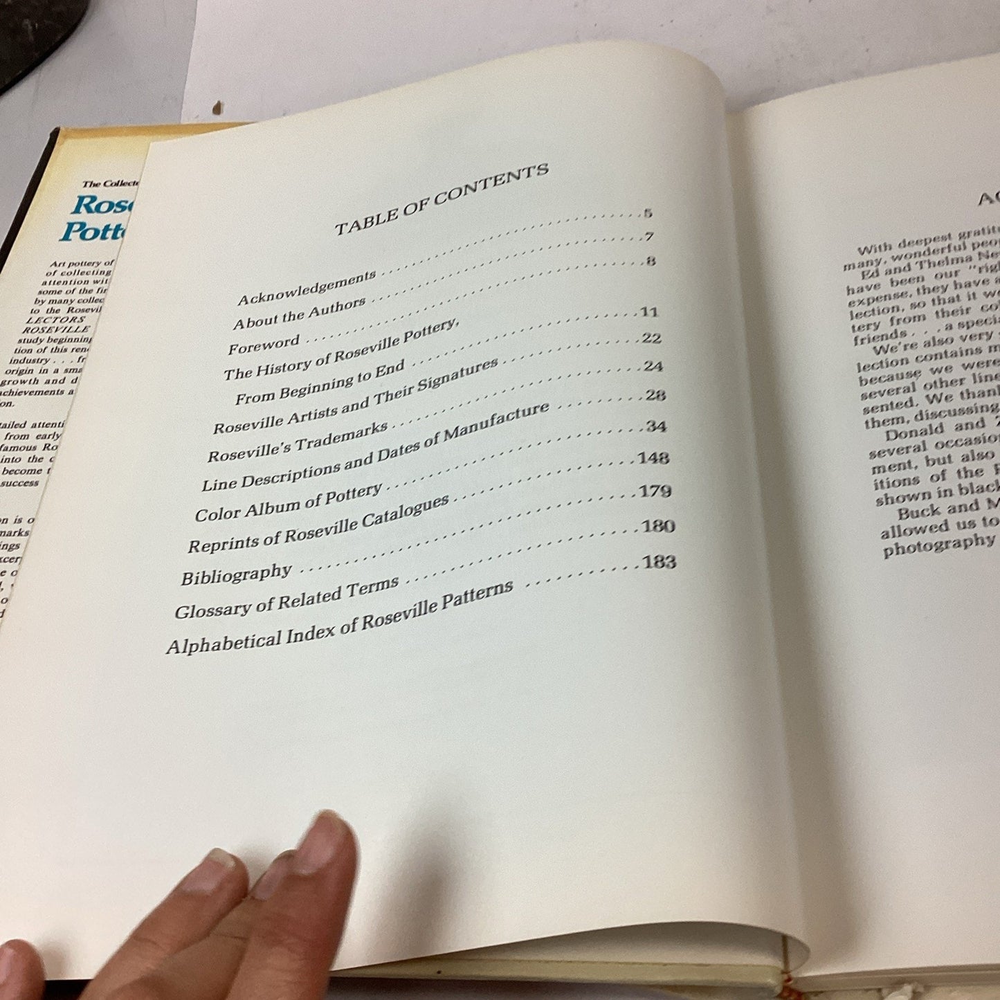 Encyclopedia Of Roseville Pottery, American Art Pottery & Ceramics Books