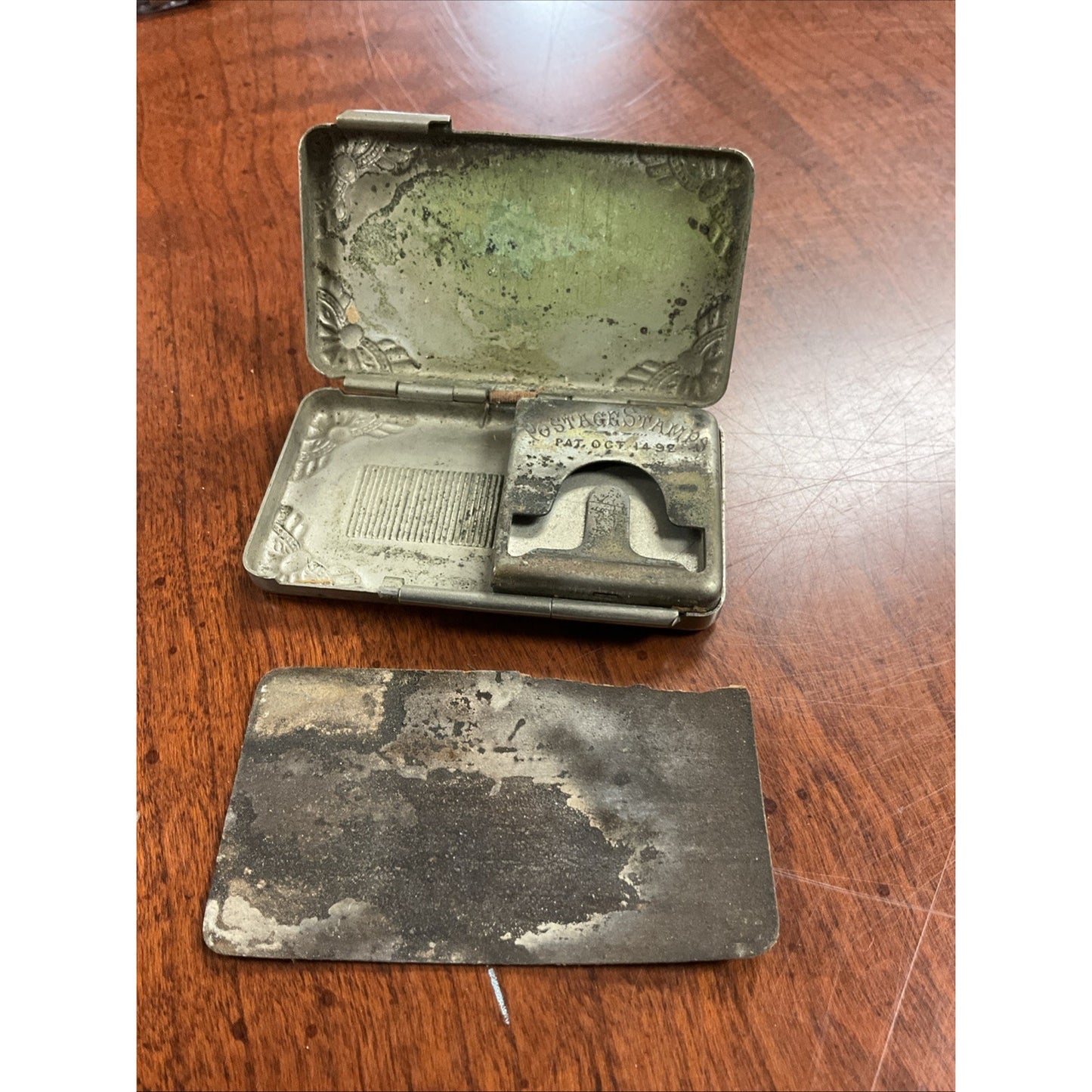 H.W. Hardt Stamp Holder Compliments Of 1894 And 1985 Newark NJ