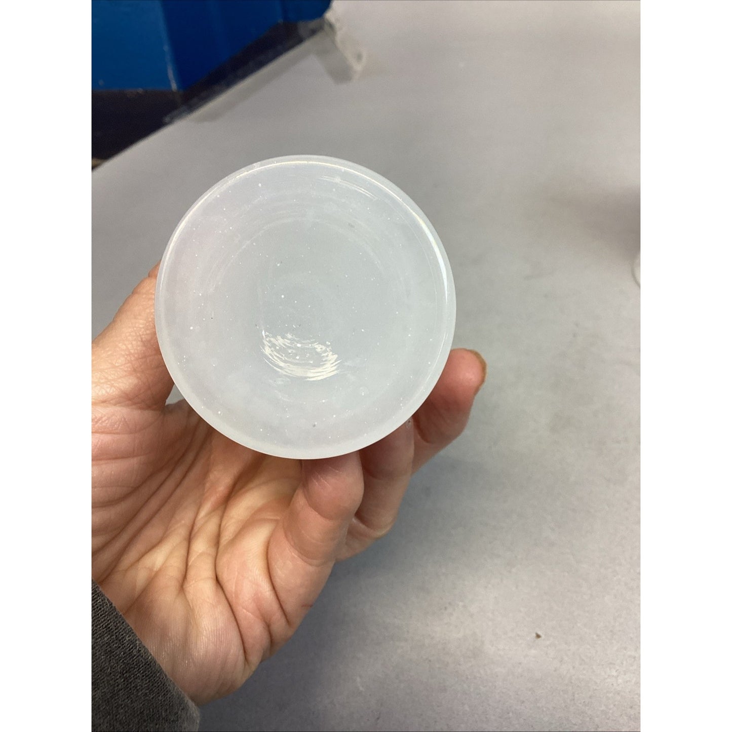 Set Of 7 Vintage Frosted Glass Egg Cups - 4”H