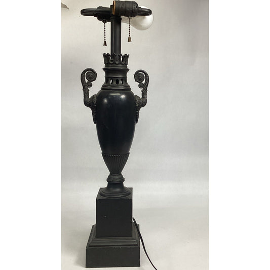 Neoclassical Urn Lamp in the Regency Style W/ Dual Light Clusters - 24”H