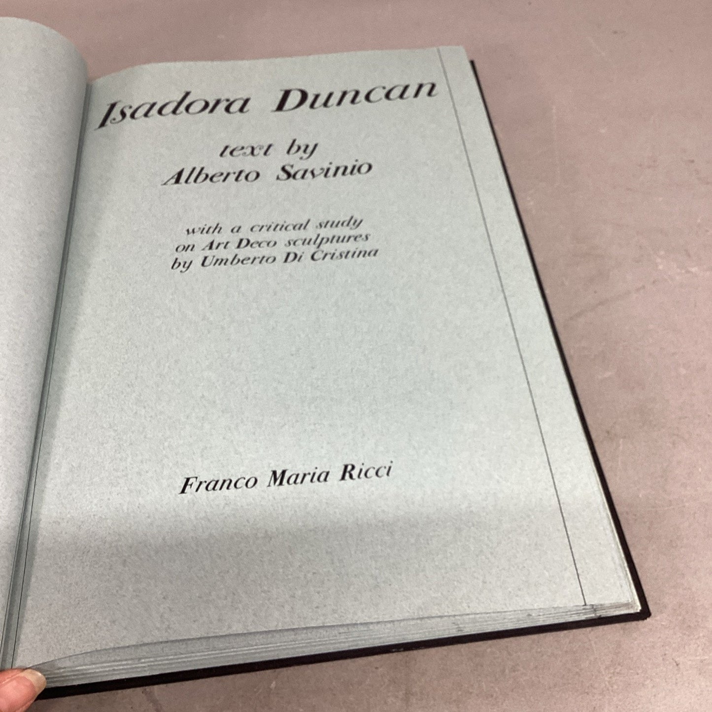 Isadora Duncan - Text by Alberto Savinio - 1979