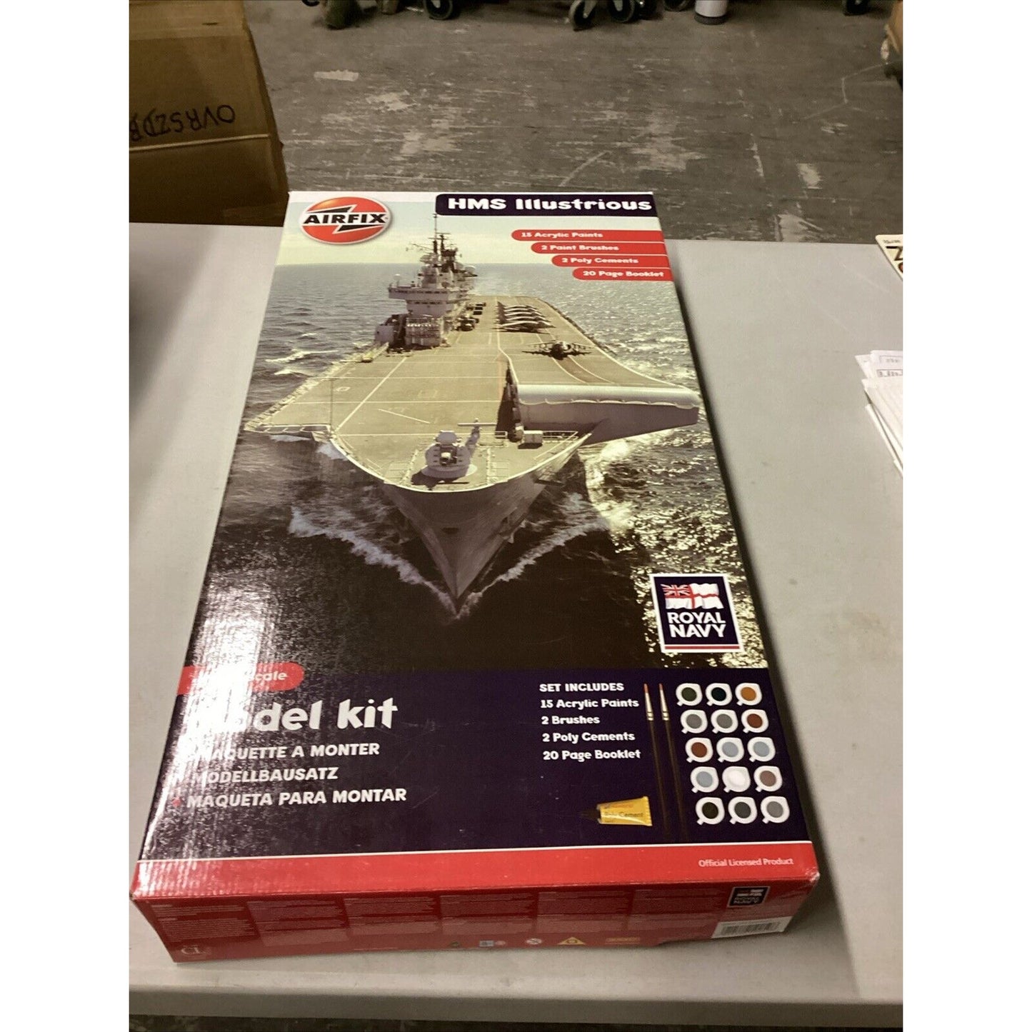 Airfix A14201 - HMS Illustrious - 1:350 Plastic Model Kit Ship - Open Box/Sealed