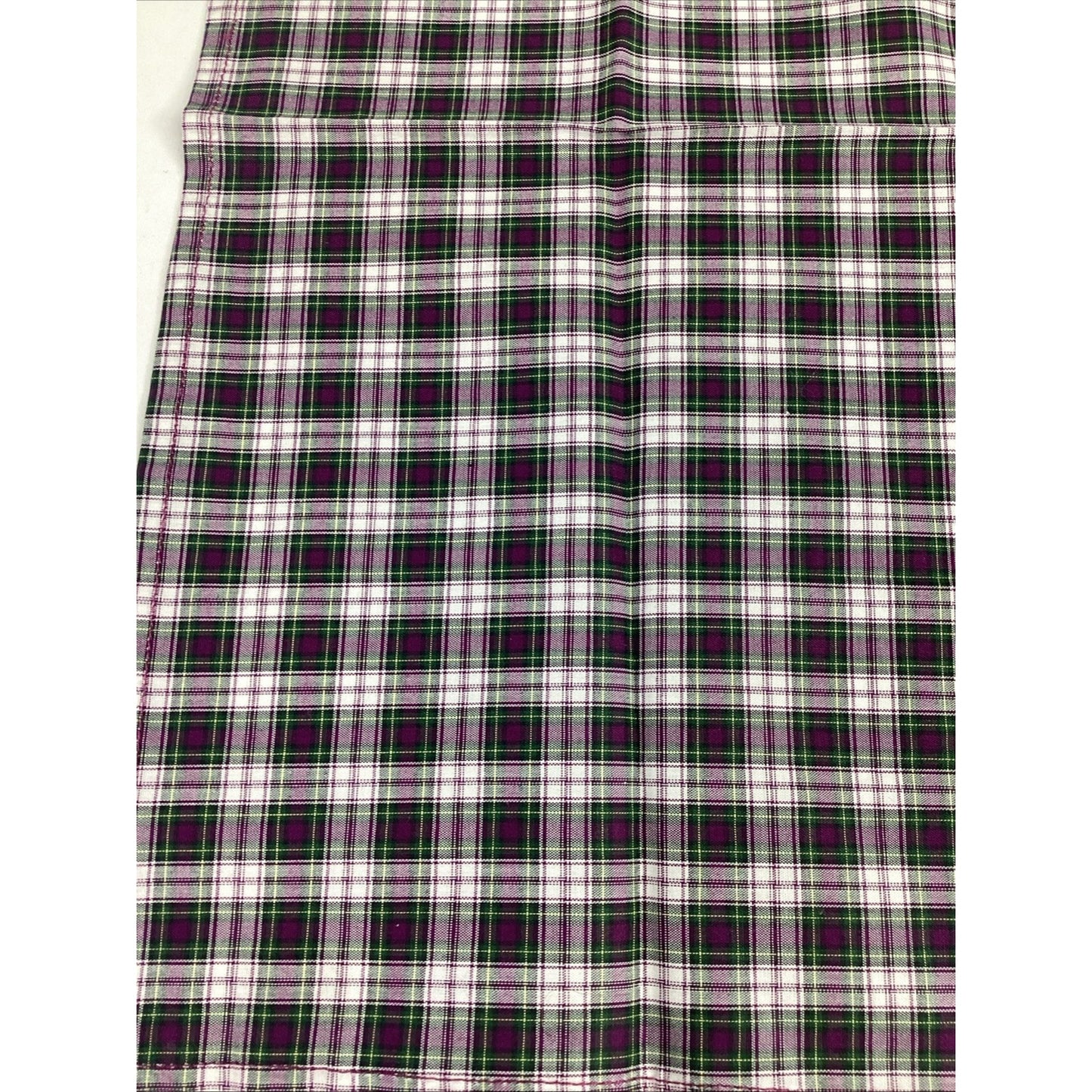 Set Of 2 Saks Fifth Avenue Men’s Plaid Cotton Handkerchiefs