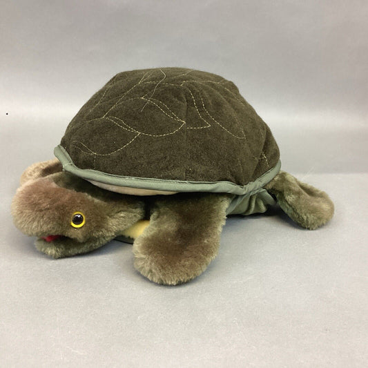 Folkmanis Decorative Plush Turtle Tortoise Hand Puppet - 14”