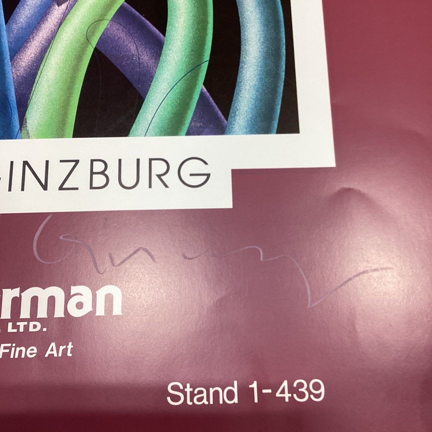 Yankel Ginzburg Signed 1982 Art Expo Poster - 29.75x22”