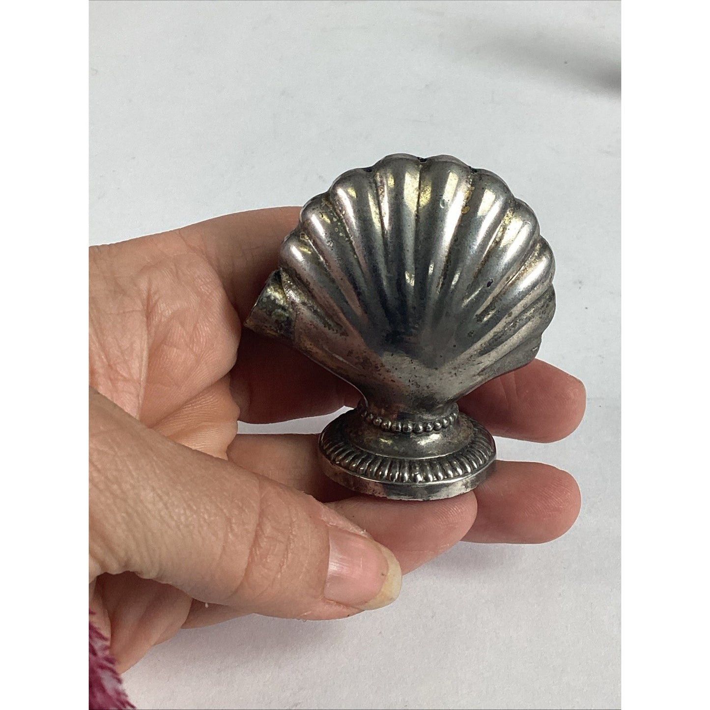Pair Of Balboa, California Silver Plated Shell Salt & Pepper Shakers
