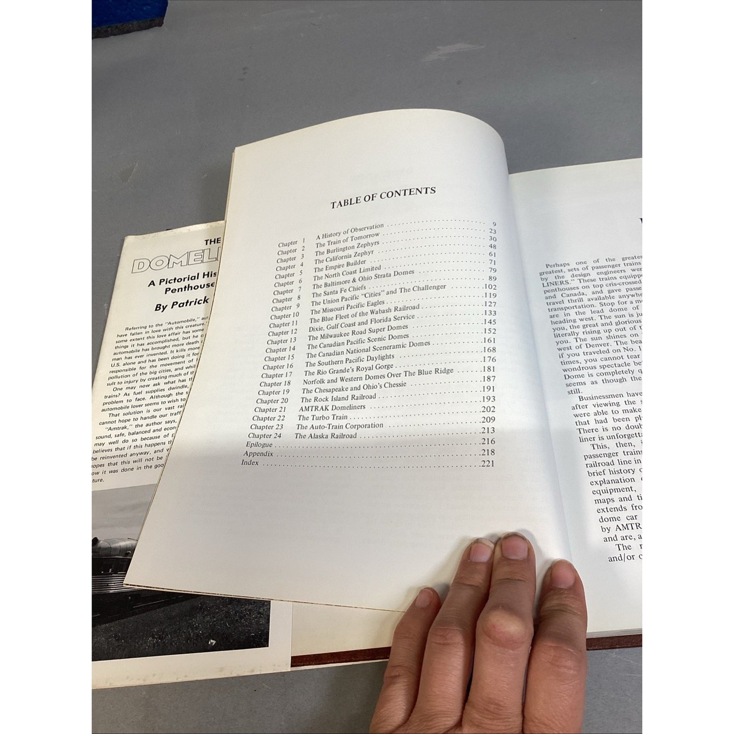 The Domeliners - A Pictorial History Of The Penthouse Trains- Patrick Dorin 1973