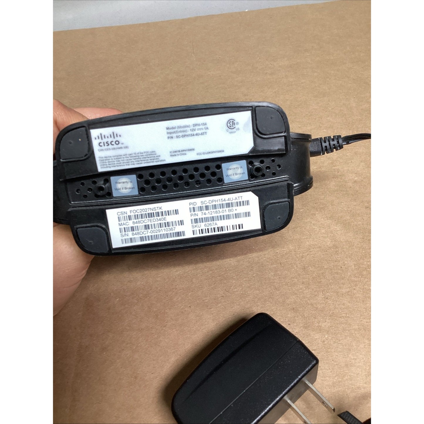 AT&T Microcell CISCO Model DPH-154 Wireless Cell Signal Booster