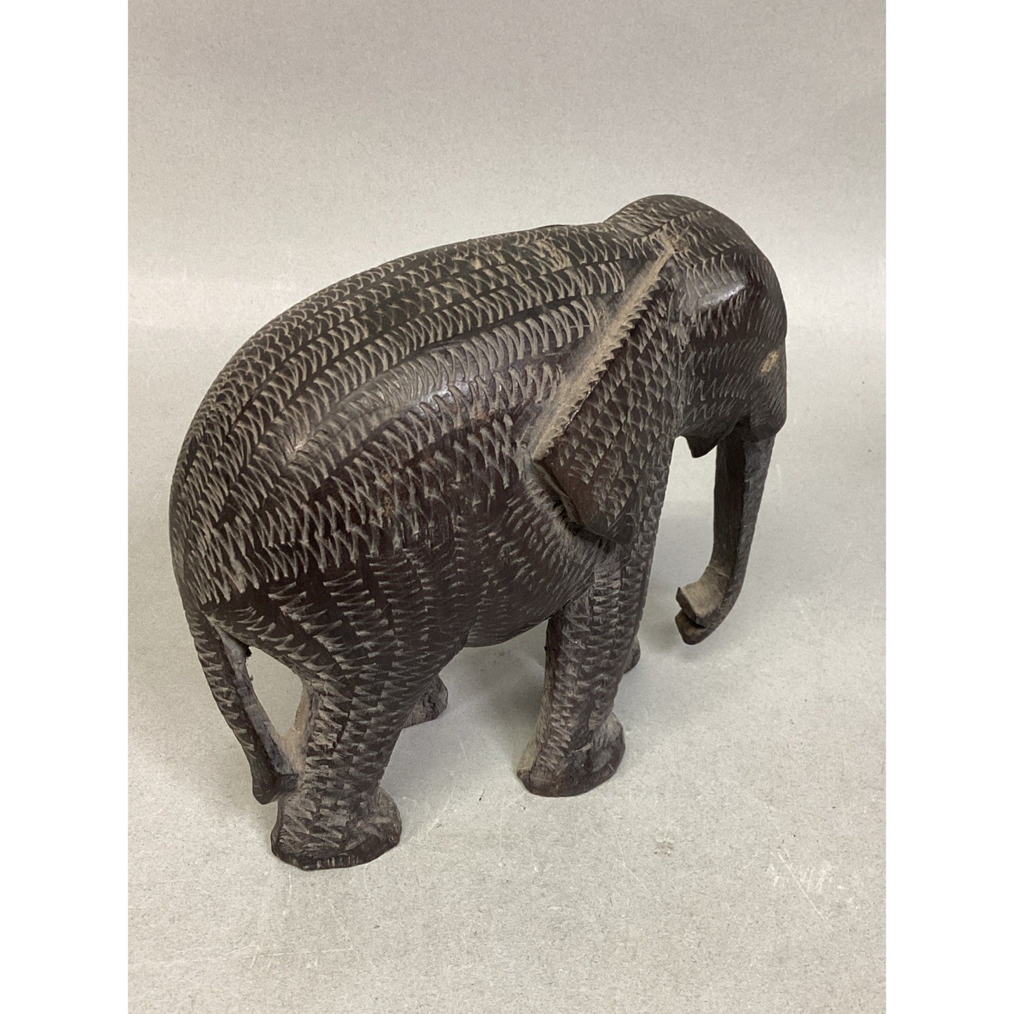 Handcarved African Elephant - 5x2.5x5”