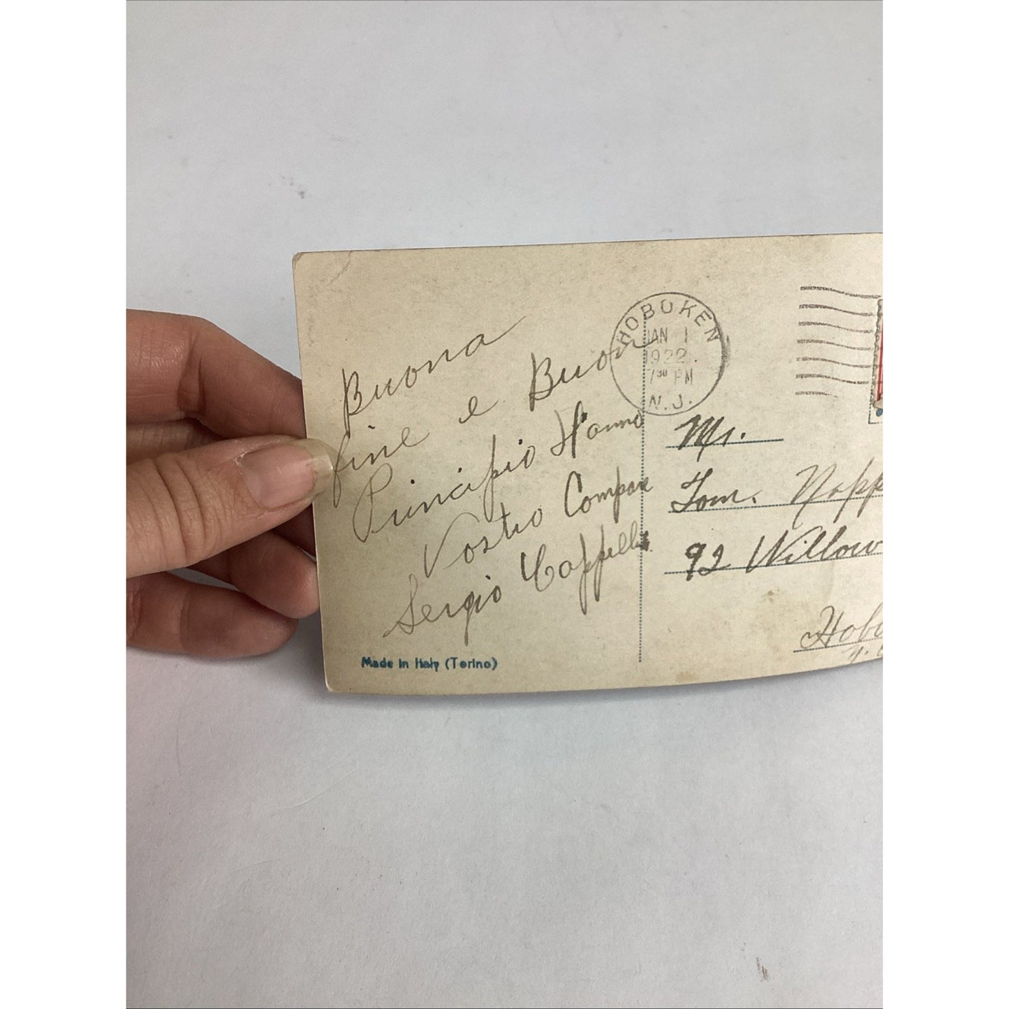 Set Of 5 Antique Italian Postcards