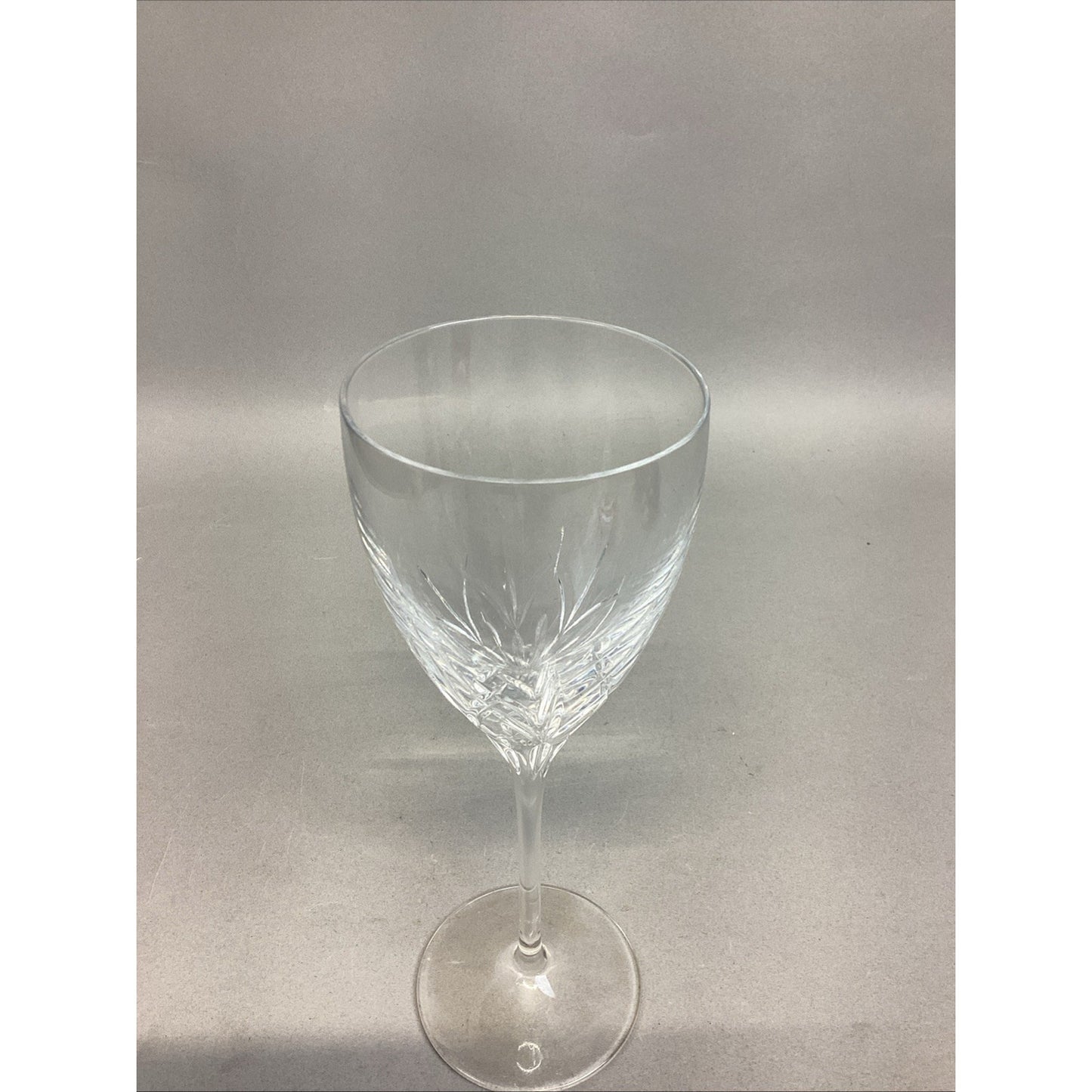 Signed Kate Spade Crystal Wine Glass - 8.75”H