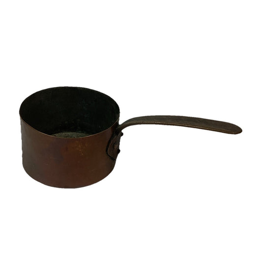 Vintage Copper Saucepan Pot (no Lid)