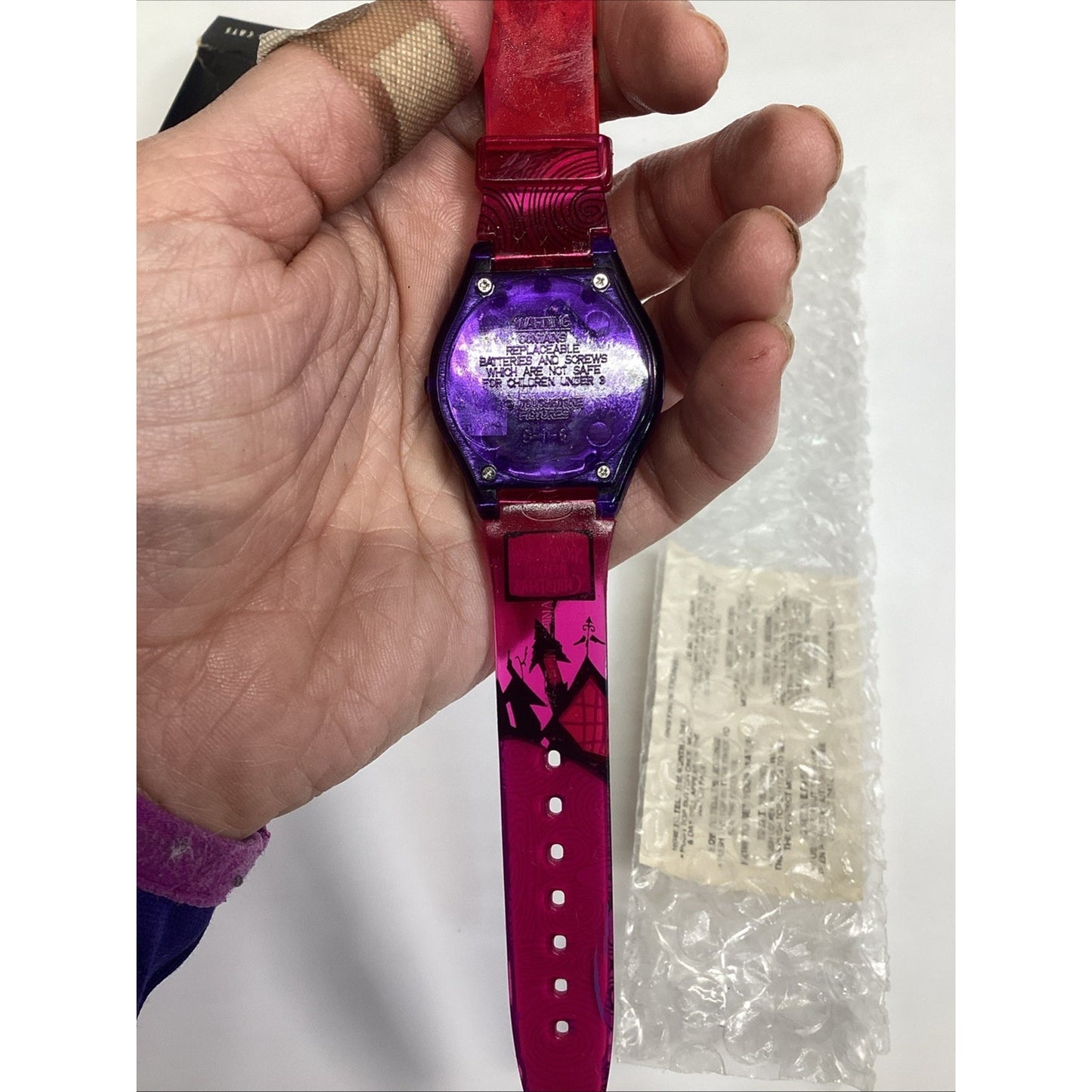 Vintage 1993 Nightmare Before Christmas Burger King Bats & Cats Promo Watch New