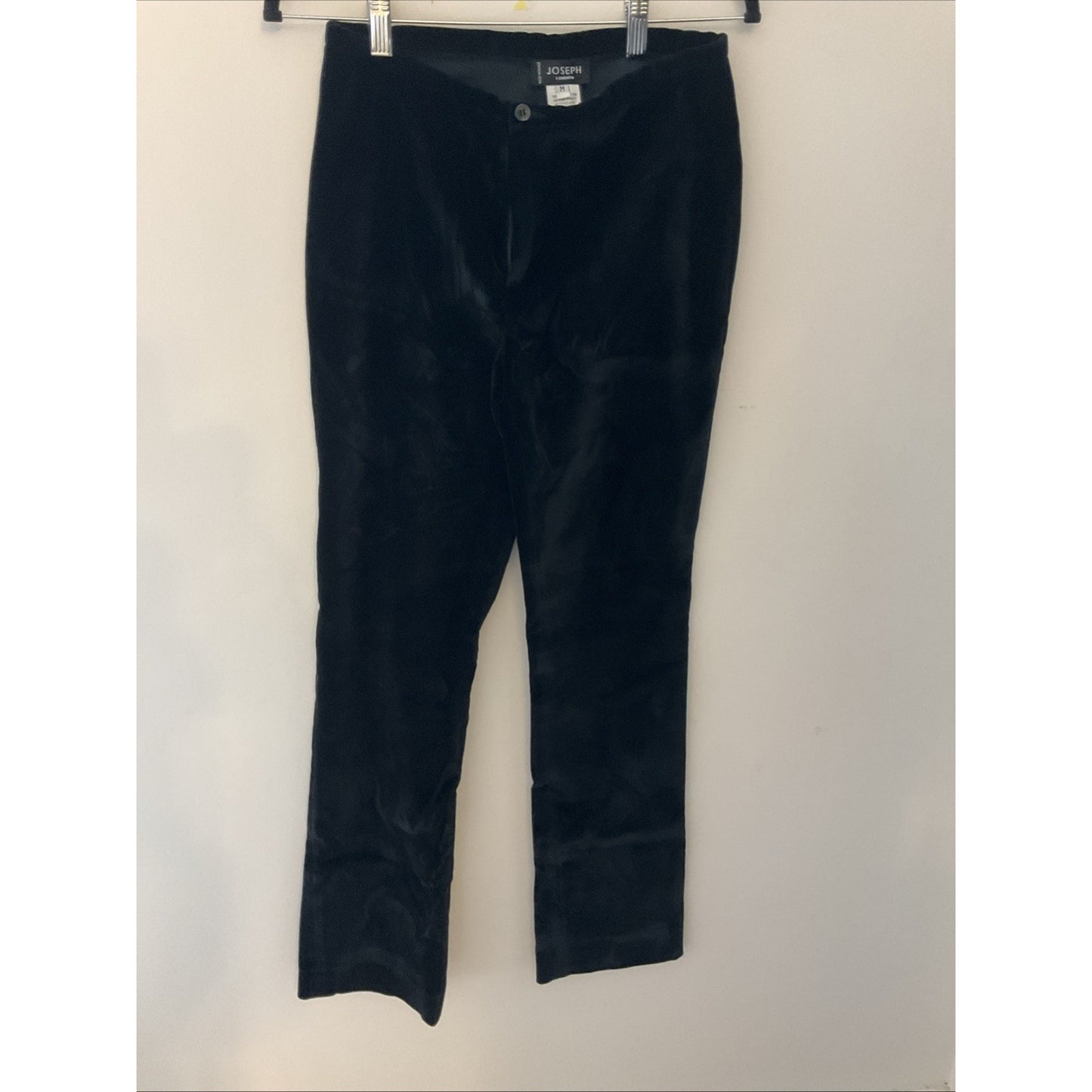 JOSEPH M London Made In France Black velour Pants