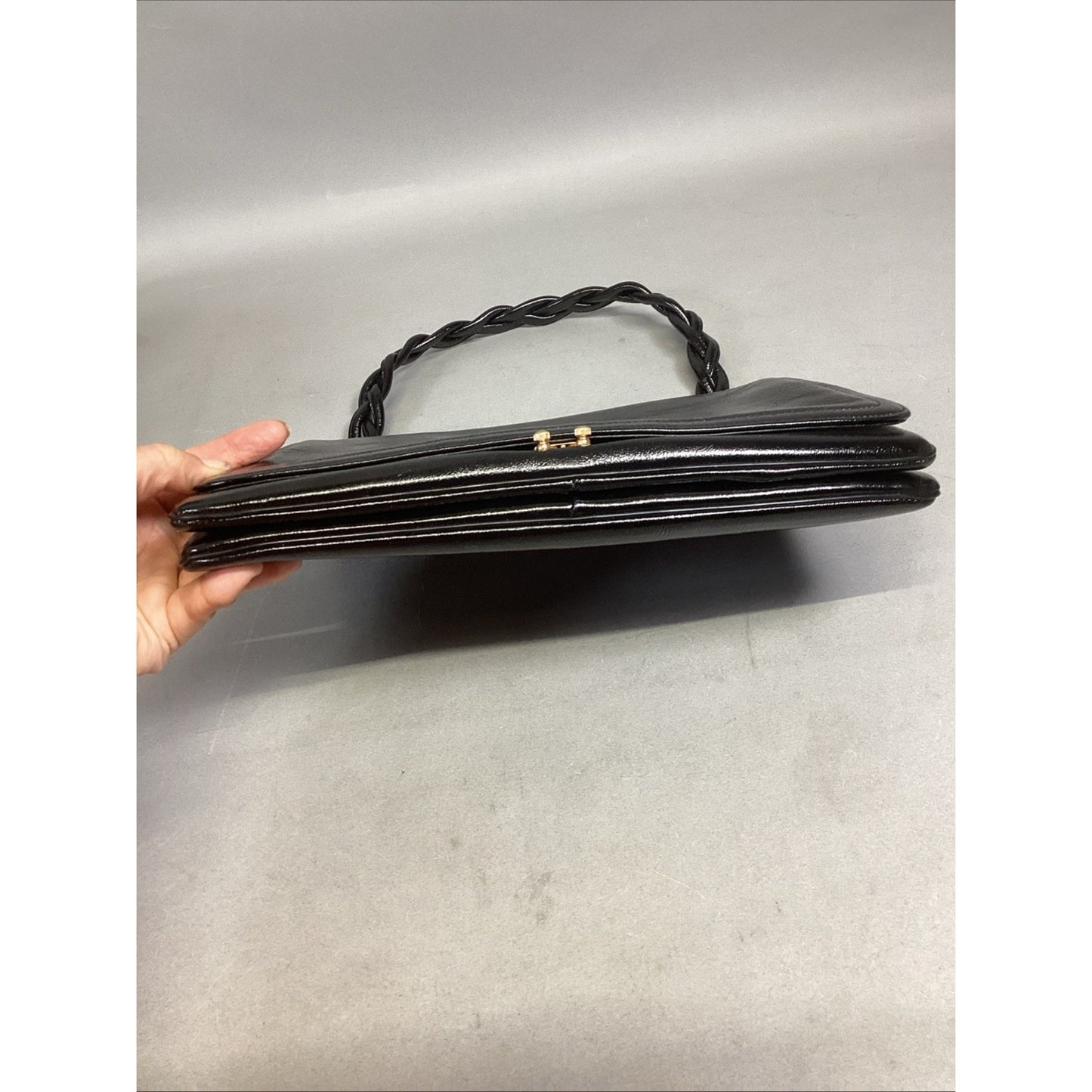 Etra Women’s Black Leather Purse Handbag Clutch