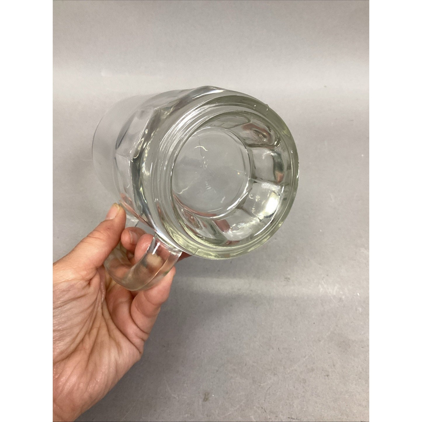 1 Vintage Glass Beer Mug With 5 Shot Glasses