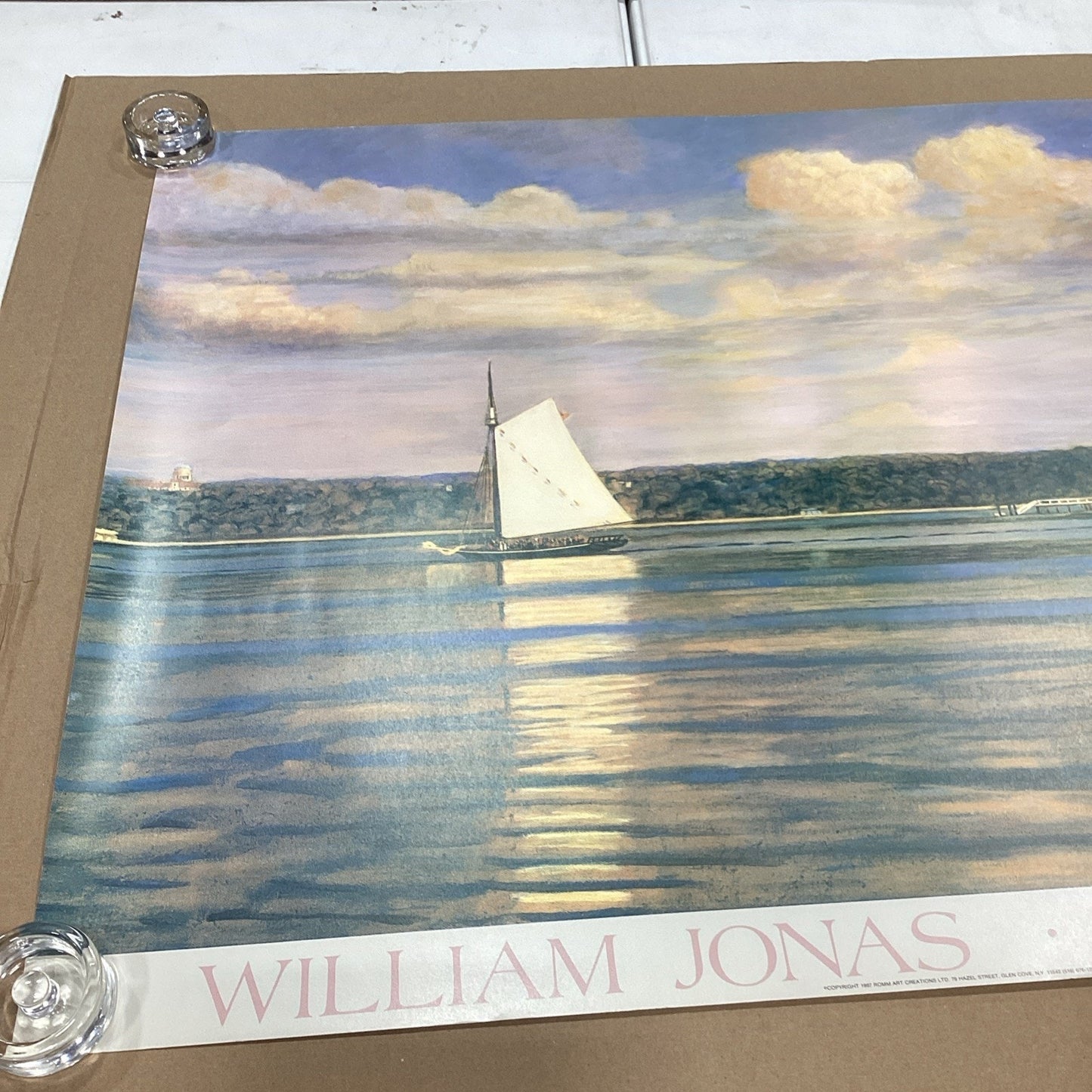 1987 William Jonas Oyster Bay Art Print - 39.5x30”