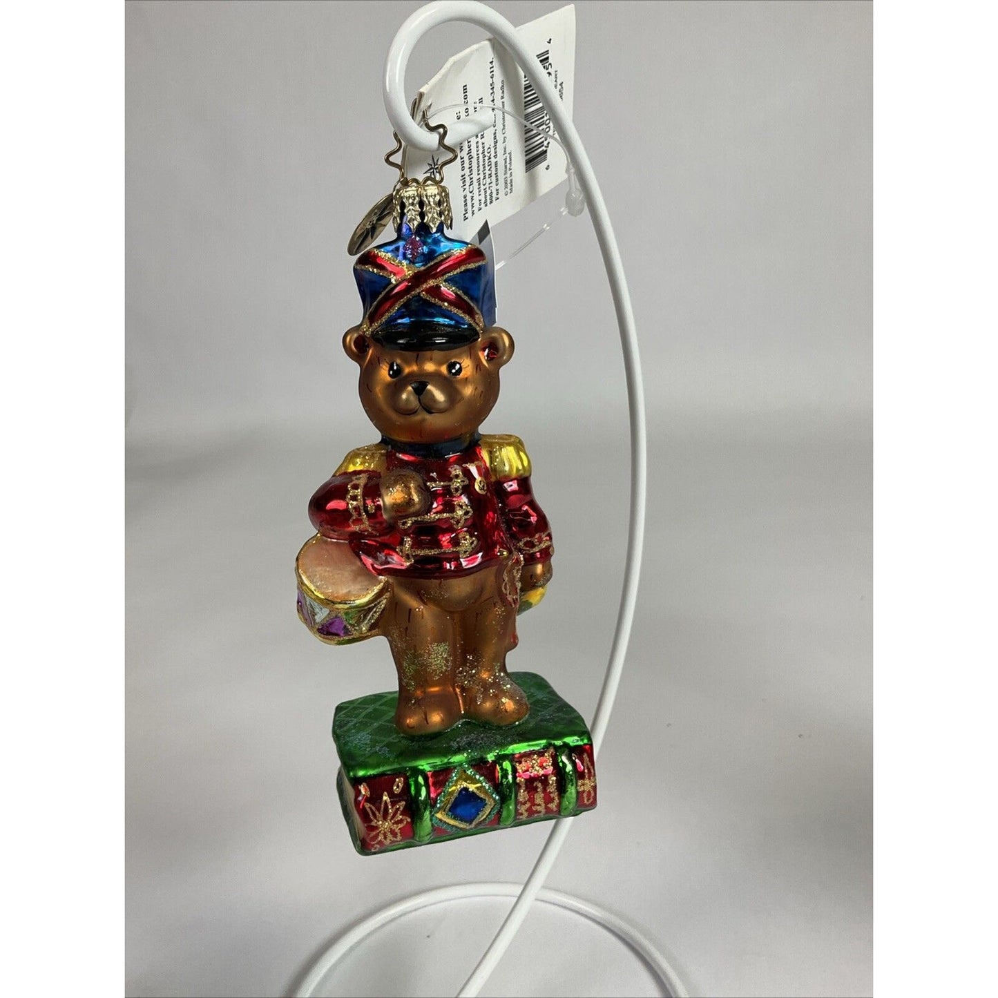 Christopher Radko "Teddy True Heart" Teddy Drummer Ornaments 2003