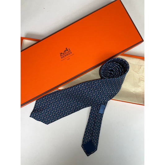 Men’s Hermès Anchor Tie REF: 605744 HA | No Box