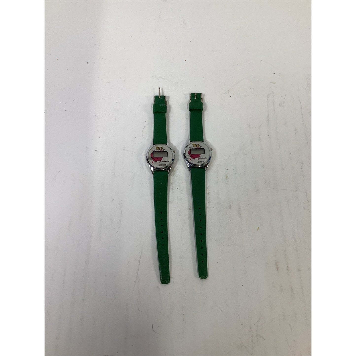 Set Of 2 Cinderella Nelsonic Children’s Watches - Vintage - Untested