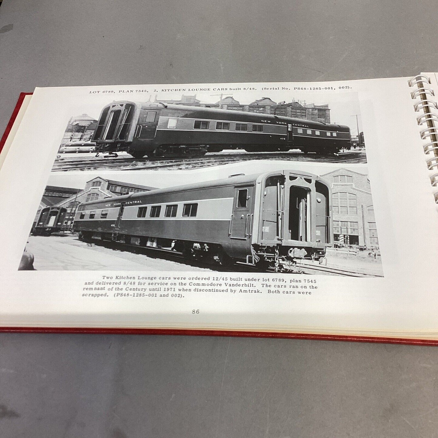 Book # 2048 of The Official Pullman-Standard Library Vol 2 New York Central