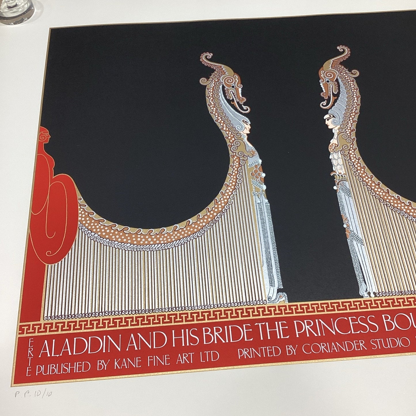 Erte 1983 Aladdin And His Bride Poster Print - P.P. 10/10 - 37.5x30.5”