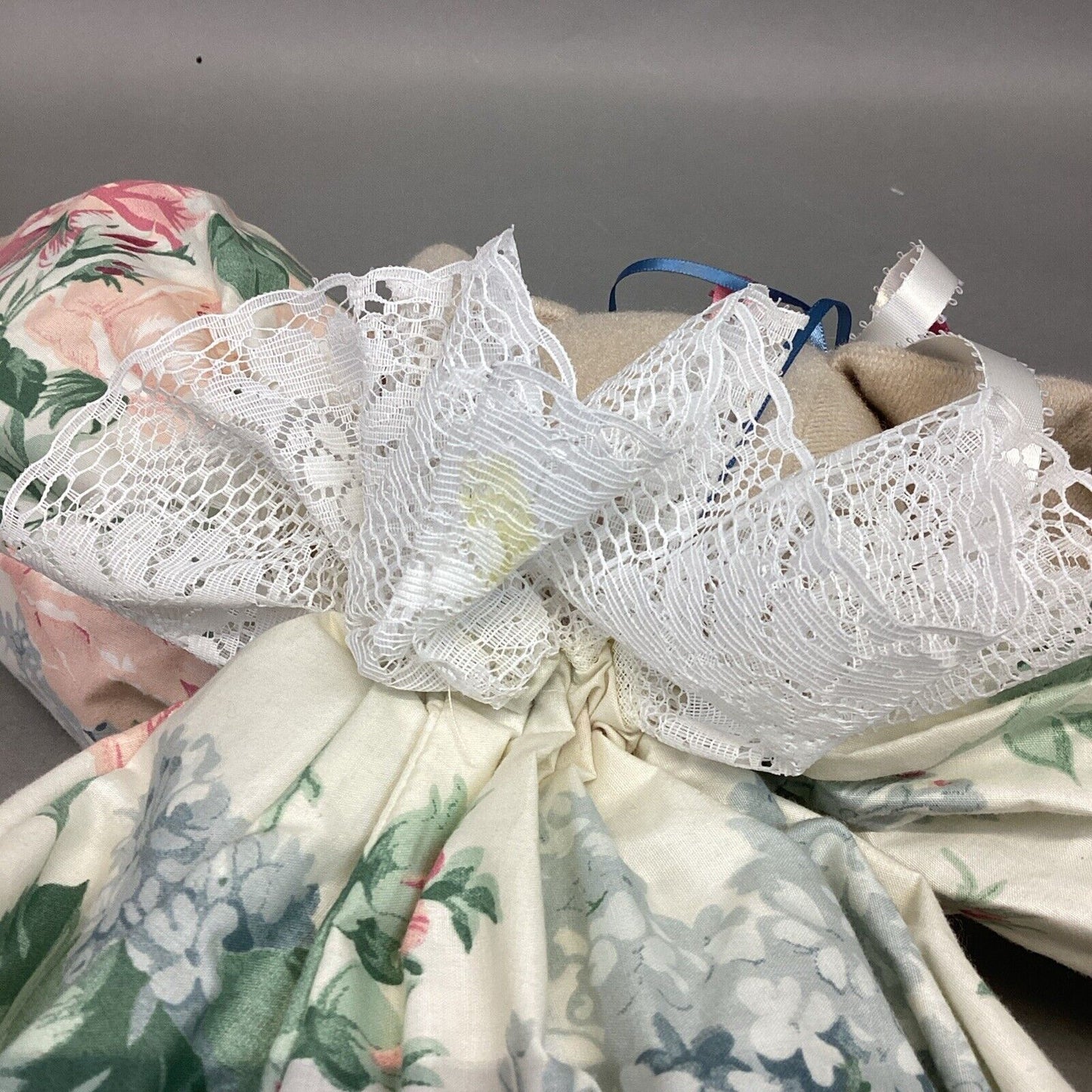 Vintage Collectible Primitive Handmade Plush Bunny Rabbit W/ Tag - 21”