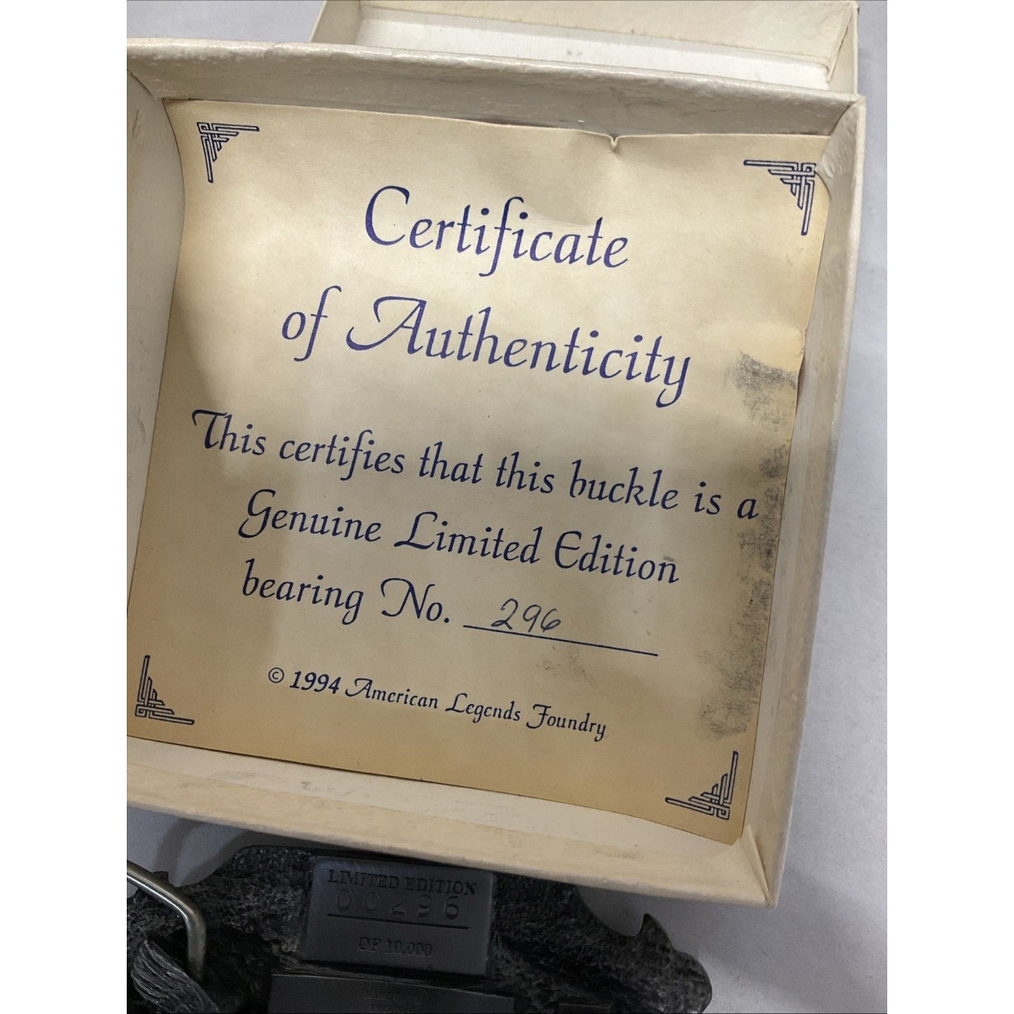 Vintage Babe Ruth Belt Buckle Baseball Limited Edition