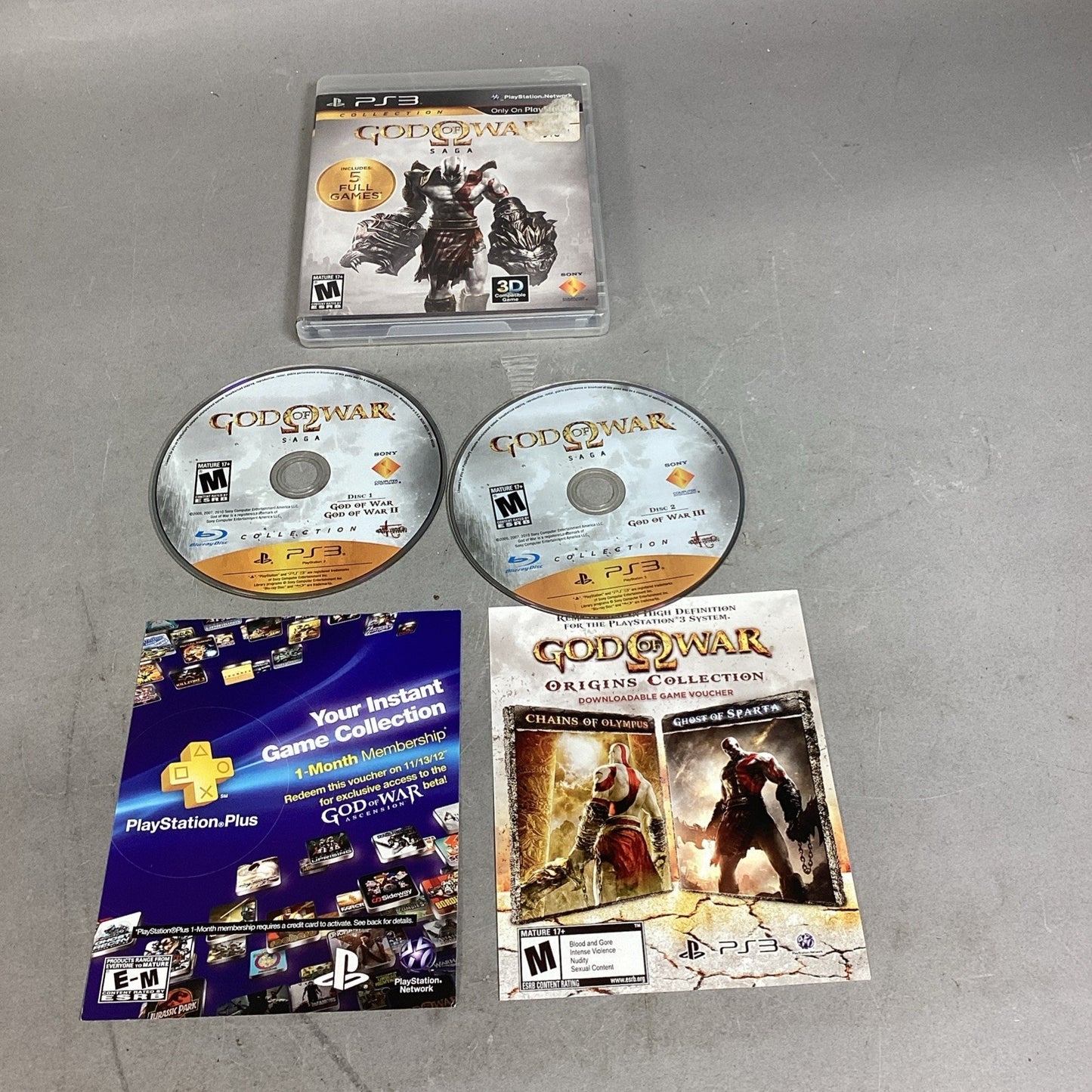 PlayStation 3 PS3 God Of War Saga - 5 Full Games Included