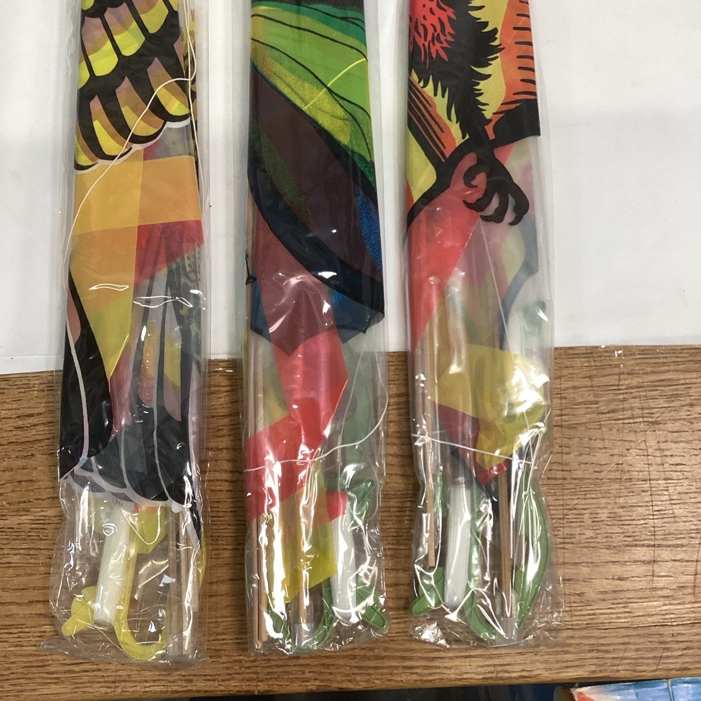 Set Of 3 Vintage Dual Control Kites - Easy To Assemble W/ 4Ft Tail