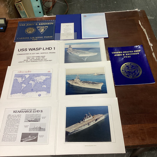 USS Wasp, USS Kearsarge, USS Guadalcanal Photo Prints/USS JFK Calendar/Notebook