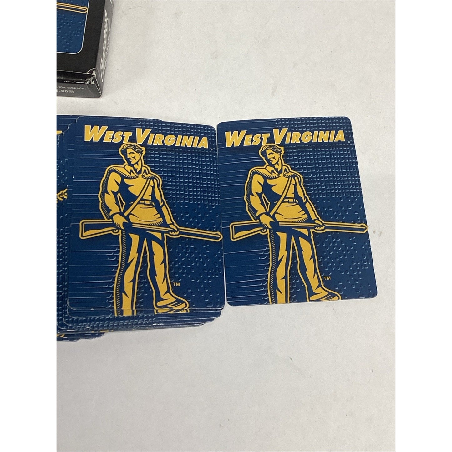 Champion Treasures Team Spirit West Virginia Mountaineers Playing Cards & Box